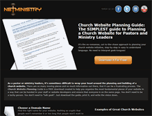 Tablet Screenshot of churchwebsiteplan.com